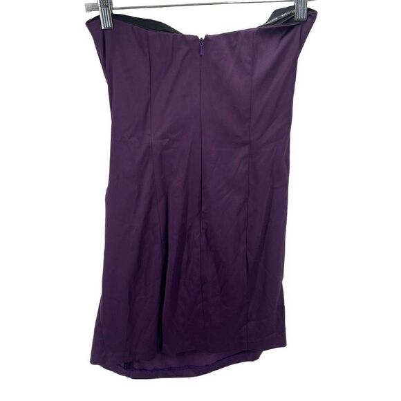 Vintage Gunne Sax Jessica McClintock Womens Mini Dress Bodycon Ruffle Purple 2 - Picture 3 of 10